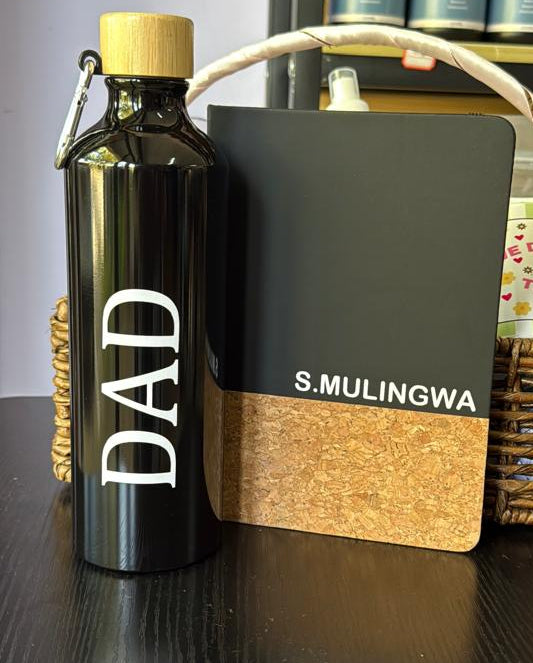 Customized Journal & tumbler set- gift for men